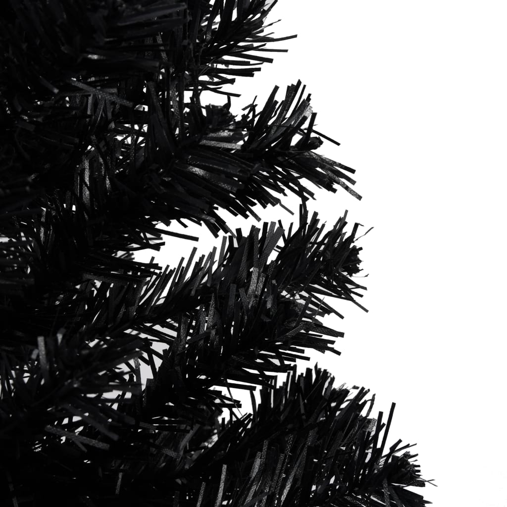 Kunstkerstboom Met Standaard 210 Cm Pvc Zwart