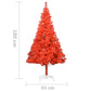 Kunstkerstboom Met Standaard 180 Cm Pvc Rood