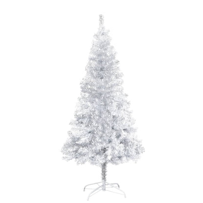 Kunstkerstboom Met Standaard 150 Cm Pet Zilverkleurig