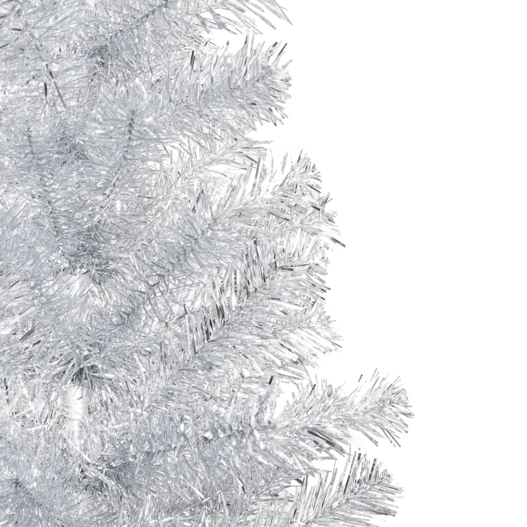Kunstkerstboom Met Standaard 150 Cm Pet Zilverkleurig