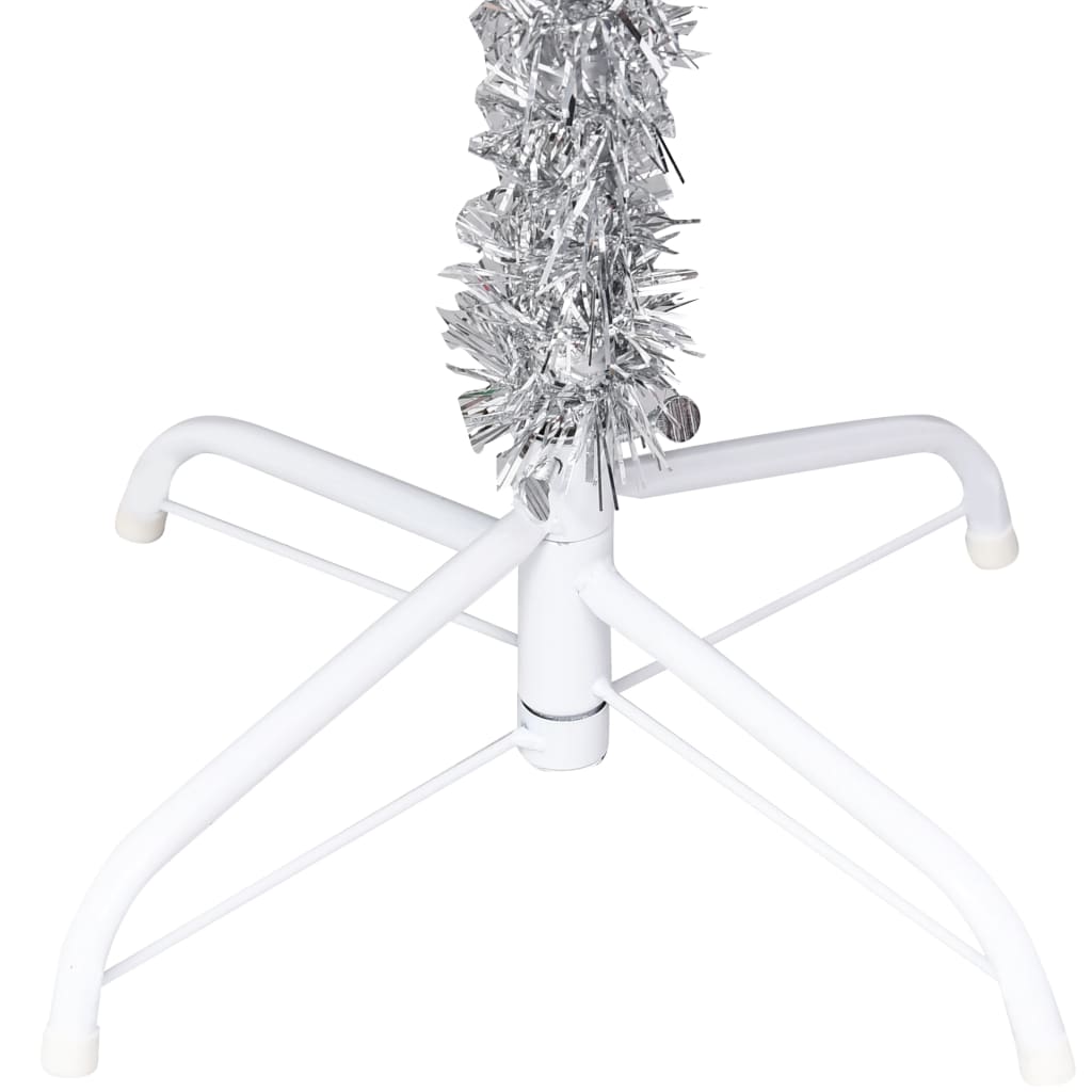Kunstkerstboom Met Standaard 150 Cm Pet Zilverkleurig