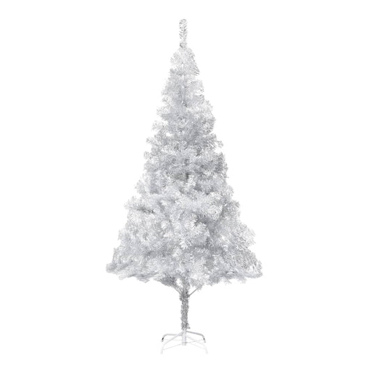Kunstkerstboom Met Standaard 180 Cm Pet Zilverkleurig