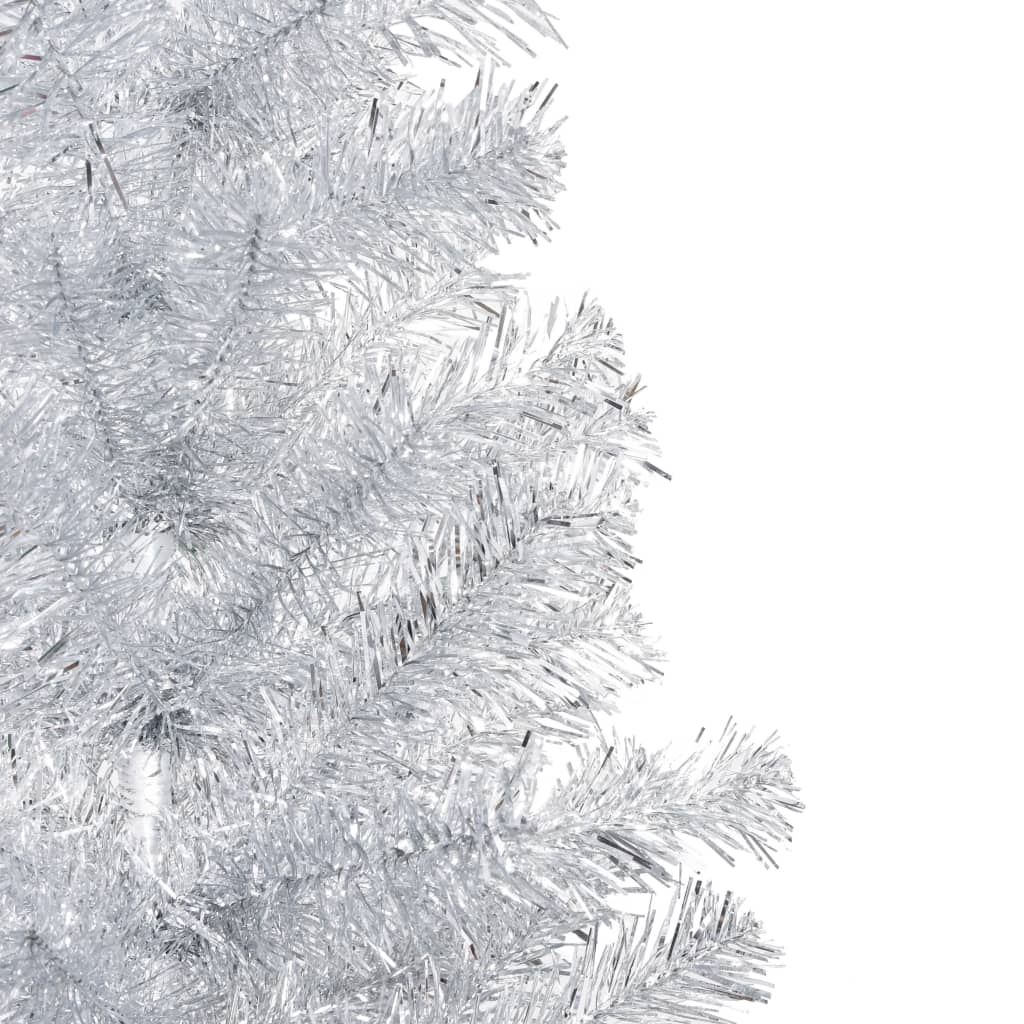 Kunstkerstboom Met Standaard 180 Cm Pet Zilverkleurig