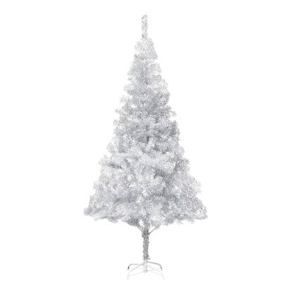 Kunstkerstboom Met Standaard 210 Cm Pet Zilverkleurig