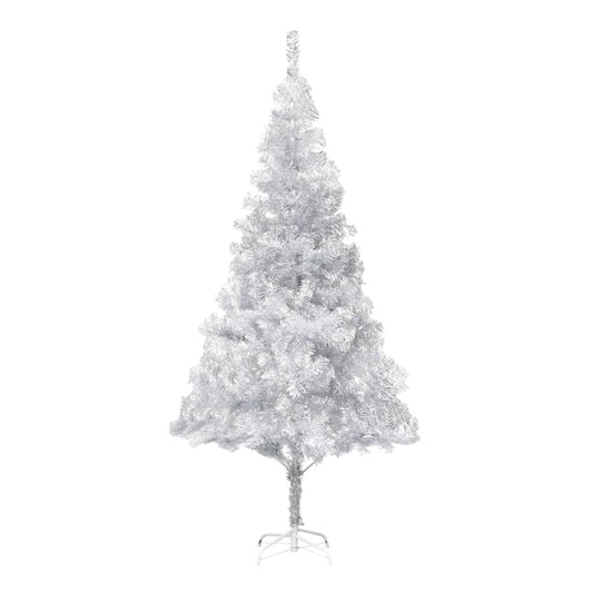 Kunstkerstboom Met Standaard 210 Cm Pet Zilverkleurig