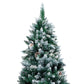 Kunstkerstboom Met Dennenappels En Witte Sneeuw 210 Cm