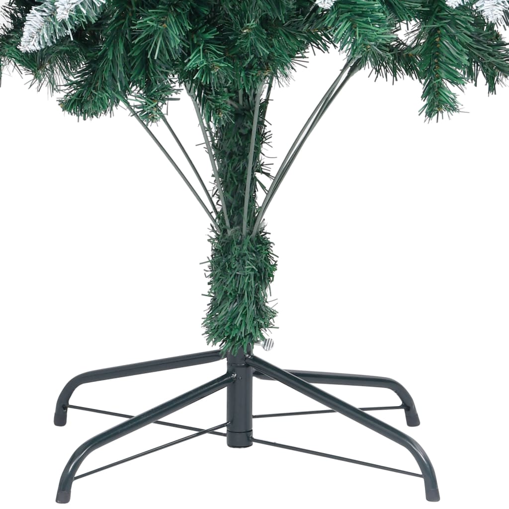 Kunstkerstboom Met Dennenappels En Witte Sneeuw 210 Cm