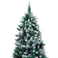Kunstkerstboom Met Dennenappels En Witte Sneeuw 240 Cm