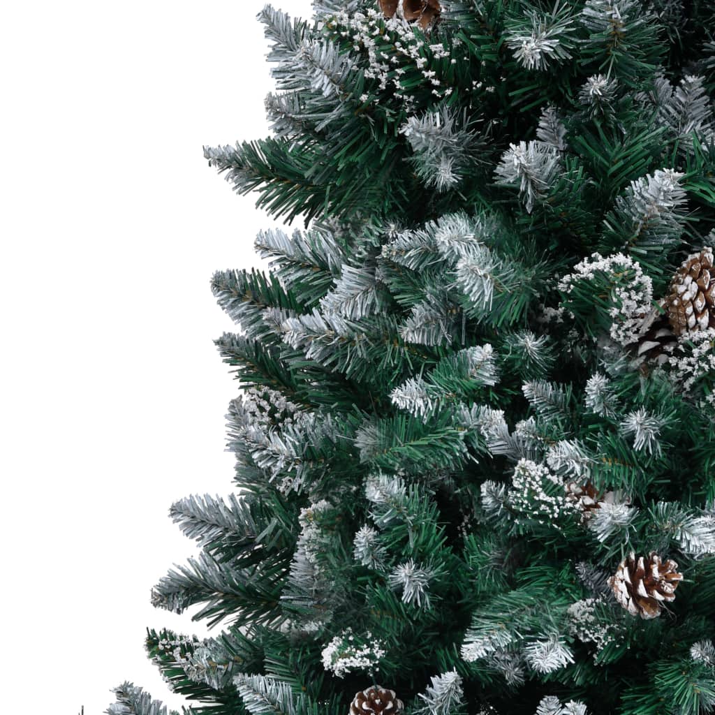 Kunstkerstboom Met Dennenappels En Witte Sneeuw 240 Cm
