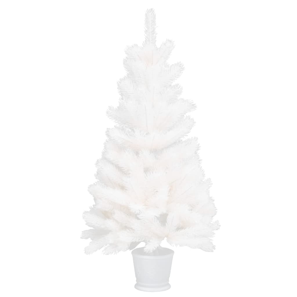Kunstkerstboom Met Levensechte Naalden 90 Cm Wit