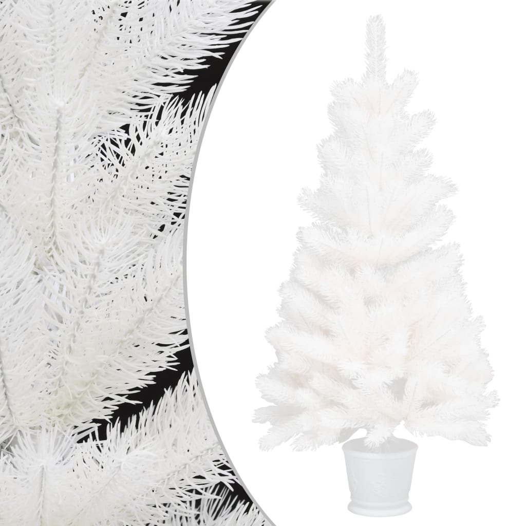 Kunstkerstboom Met Levensechte Naalden 90 Cm Wit
