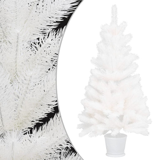 Kunstkerstboom Met Levensechte Naalden 90 Cm Wit