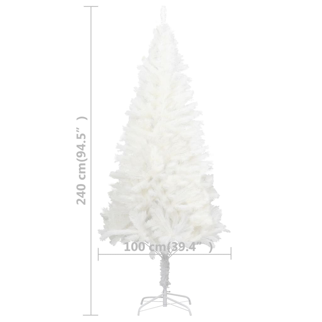 Kunstkerstboom Met Levensechte Naalden 240 Cm Wit