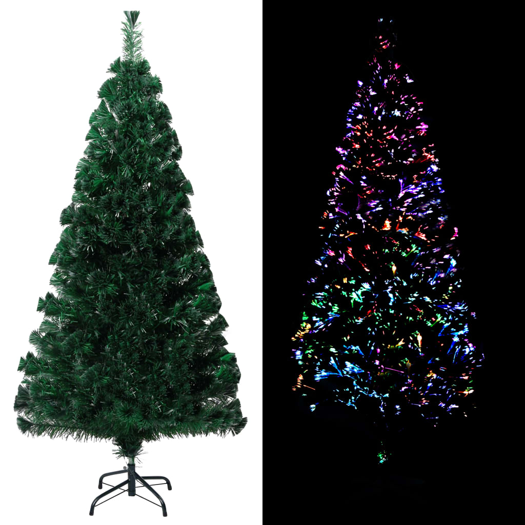 Kunstkerstboom Met Standaard 120 Cm Optische Vezel Groen
