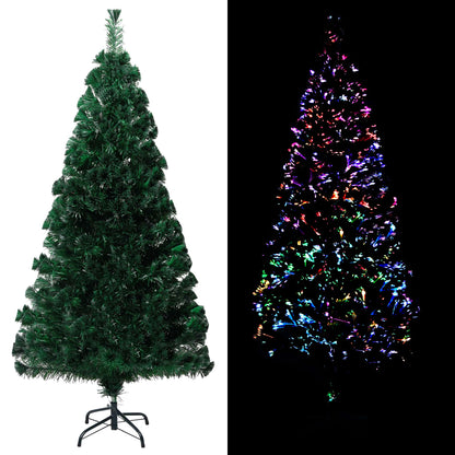 Kunstkerstboom Met Standaard 120 Cm Optische Vezel Groen