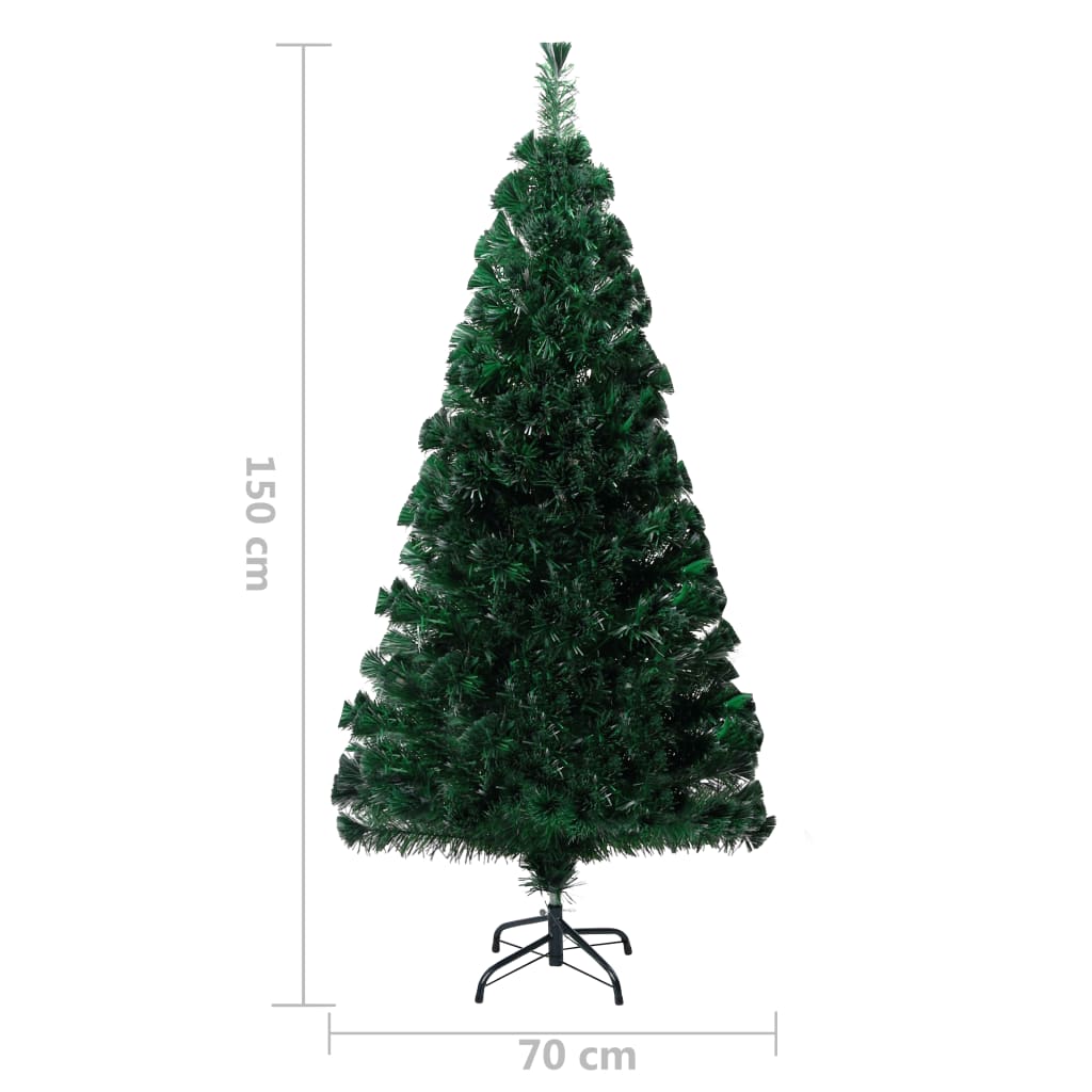 Kunstkerstboom Met Standaard 150 Cm Optische Vezel Groen