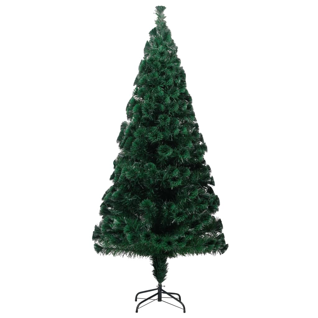 Kunstkerstboom Met Standaard 210 Cm Optische Vezel Groen