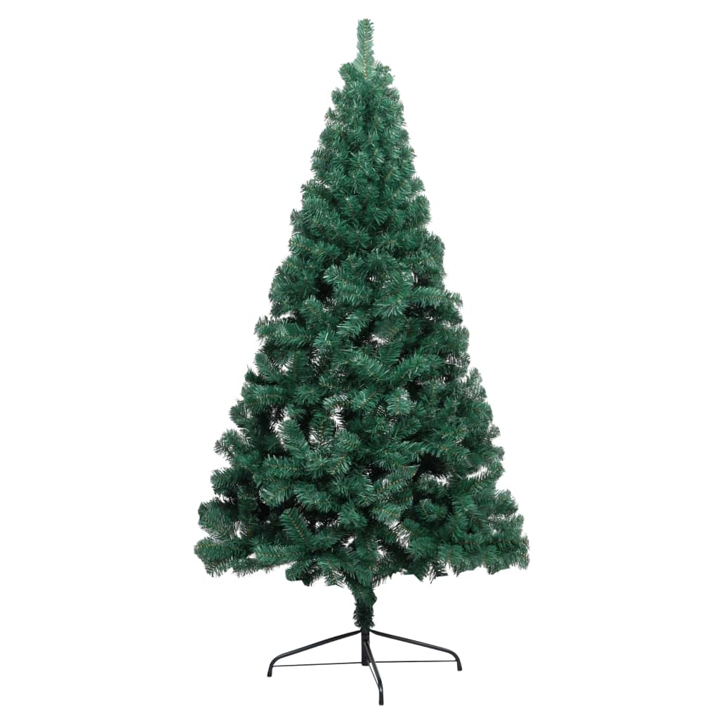 Kunstkerstboom Met Standaard Half 180 Cm Pvc Groen