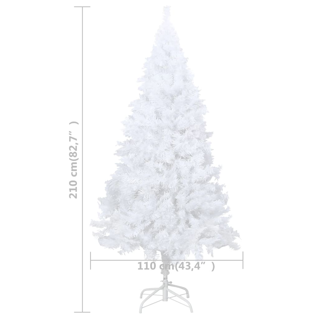 Kunstkerstboom Met Dikke Takken 210 Cm Pvc Wit