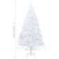 Kunstkerstboom Met Dikke Takken 240 Cm Pvc Wit