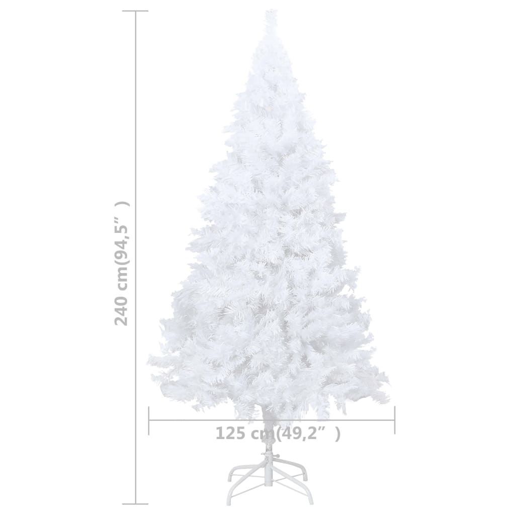 Kunstkerstboom Met Dikke Takken 240 Cm Pvc Wit