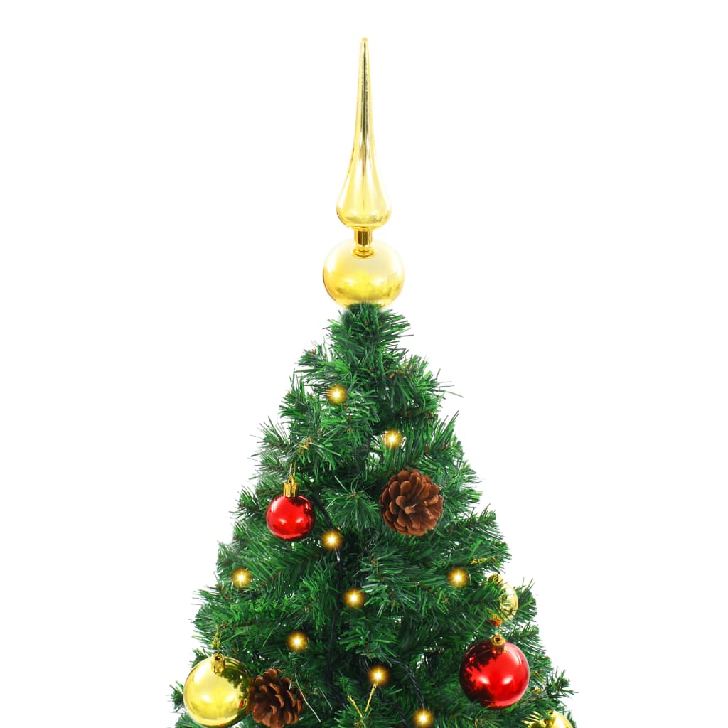 Kunstkerstboom Met Kerstballen En Led's 210 Cm Groen