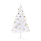 Kunstkerstboom Met Kerstballen En Led's 210 Cm Wit