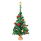 Kunstkerstboom Met Kerstballen En Led's 64 Cm Groen