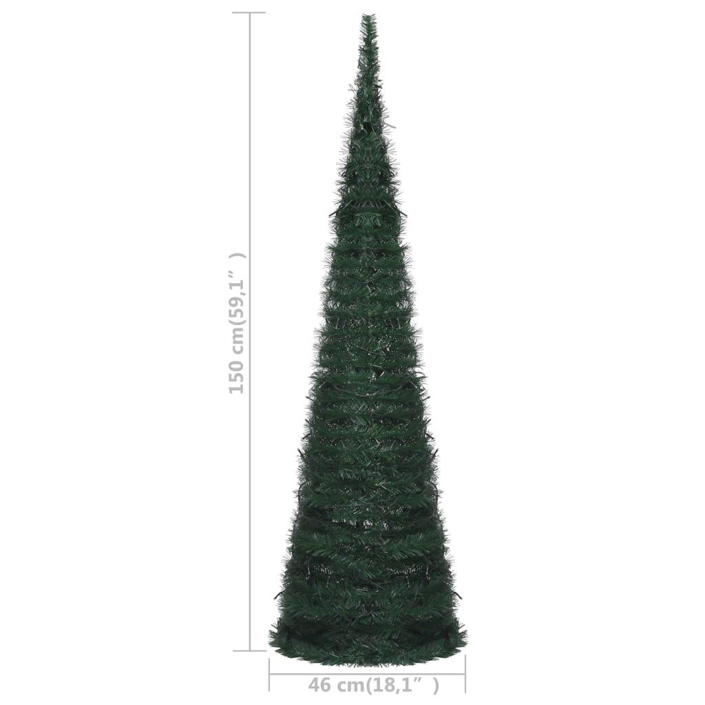 Kunstkerstboom Met Led Pop-Up 150 Cm Groen