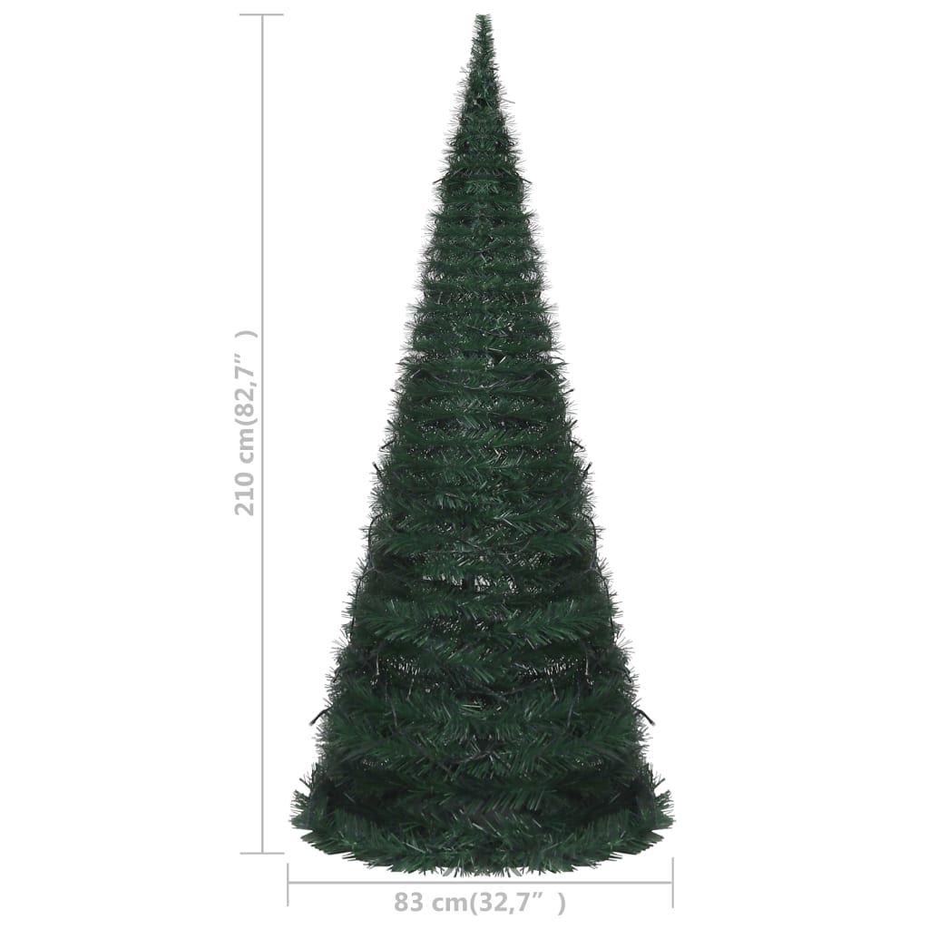 Kunstkerstboom Met Led Pop-Up 210 Cm Groen