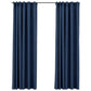 Gordijnen Linnen-Look Verduisterend Haken 2 St 140X225 Cm Blauw