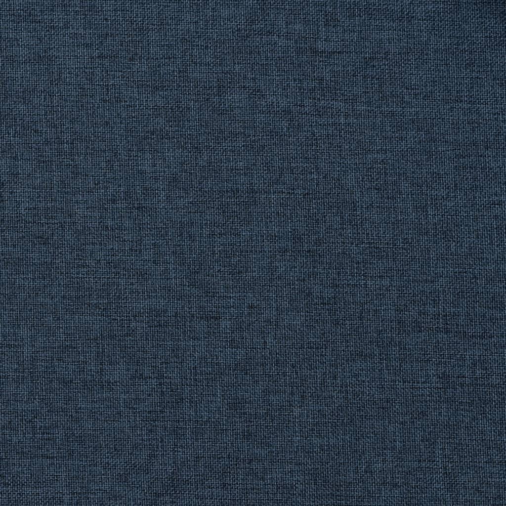 Gordijnen Linnen-Look Verduisterend Haken 2 St 140X245 Cm Blauw