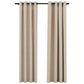 Gordijnen Linnen-Look Verduisterend Ogen 2 St 140X225 Cm Beige