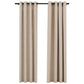 Gordijnen Linnen-Look Verduisterend Ogen 2 St 140X245 Cm Beige