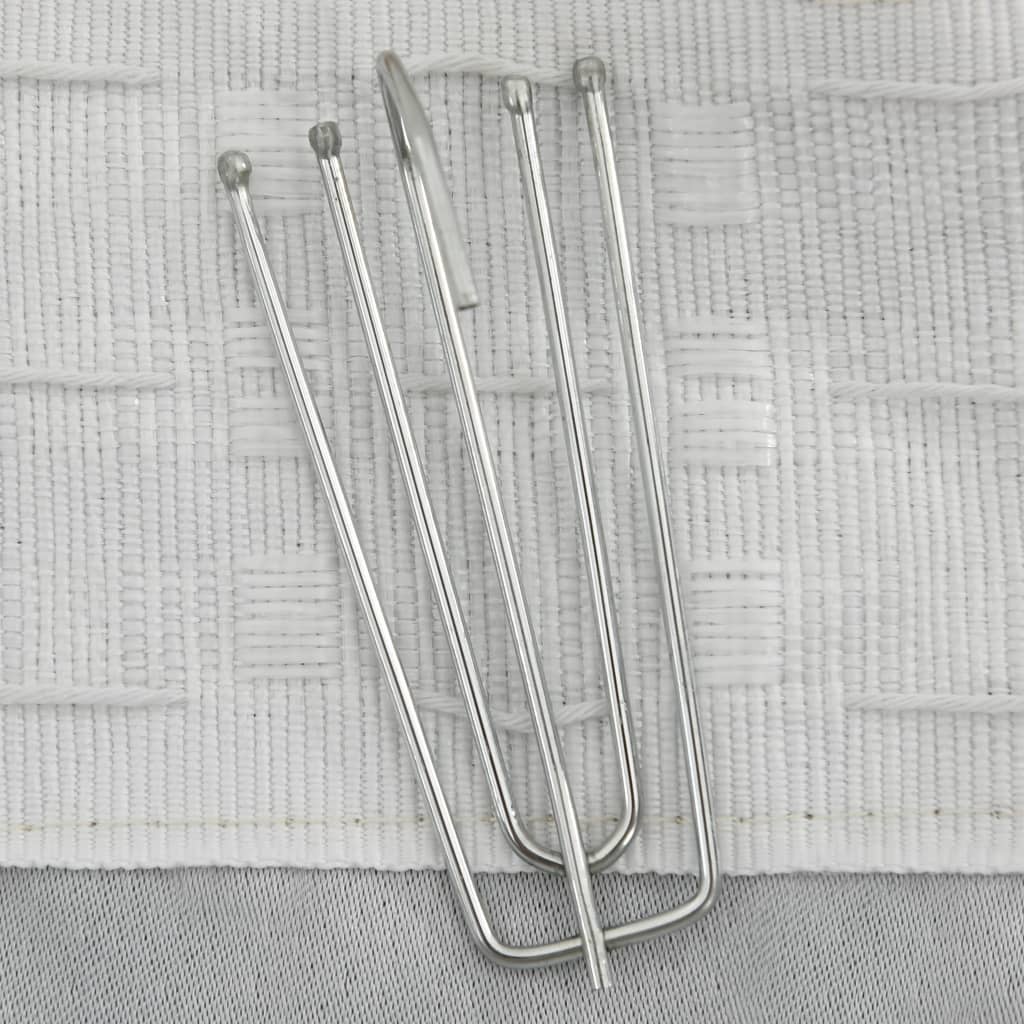 Gordijnen Linnen-Look Verduisterend Haken 2 St 140X225 Cm Beige