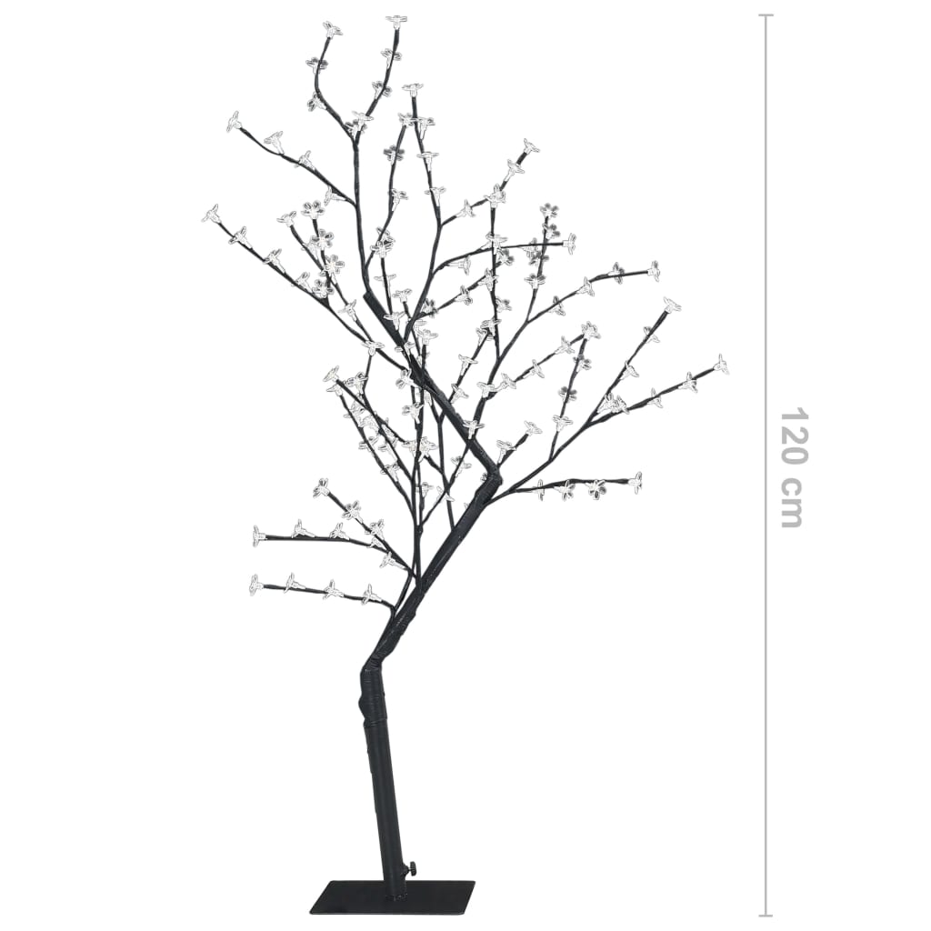 Kerstboom 128 Led's Warmwit Licht Kersenbloesem 120 Cm