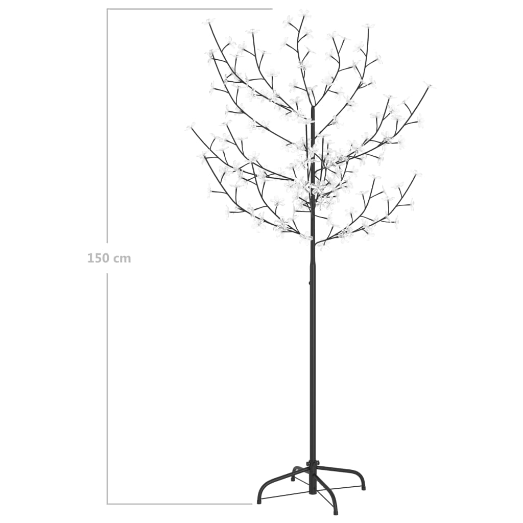 Kerstboom 120 Led's Warmwit Licht Kersenbloesem 150 Cm