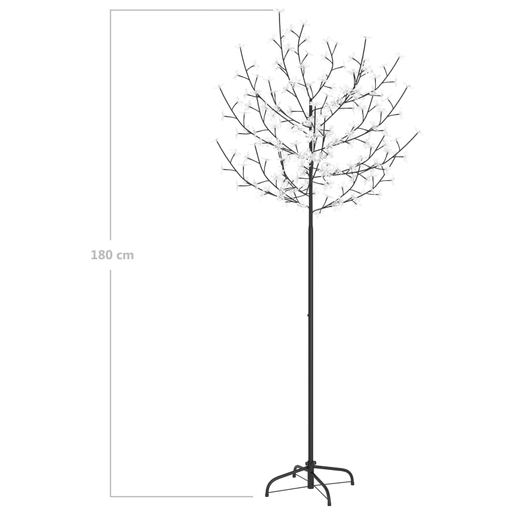Kerstboom 200 Led's Koudwit Licht Kersenbloesem 180 Cm