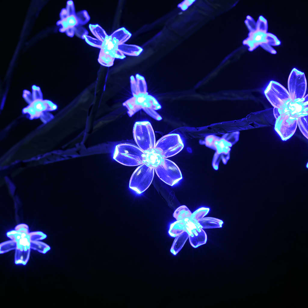 Kerstboom 200 Led's Blauw Wit Licht Kersenbloesem 180 Cm
