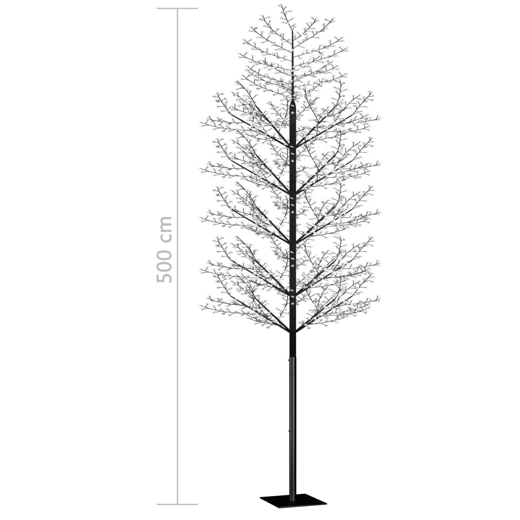 Kerstboom 2000 Led's Blauw Licht Kersenbloesem 500 Cm