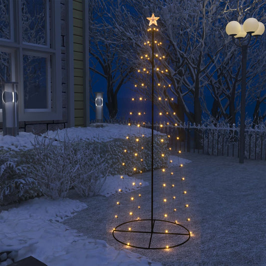 Kegelkerstboom 100 Led's 70X180 Cm Warmwit