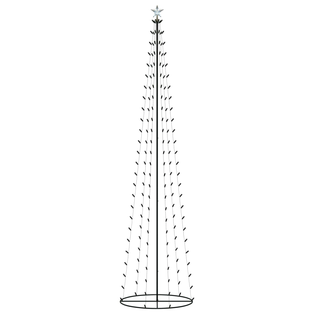 Kegelkerstboom 136 Led's 70X240 Cm Warmwit