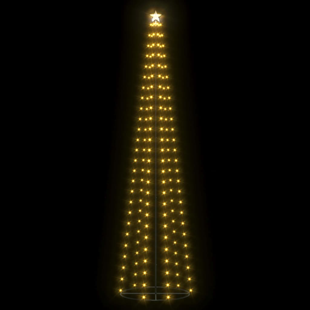 Kegelkerstboom 136 Led's 70X240 Cm Warmwit