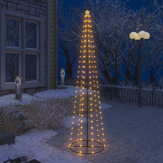 Kegelkerstboom 136 Led's 70X240 Cm Warmwit