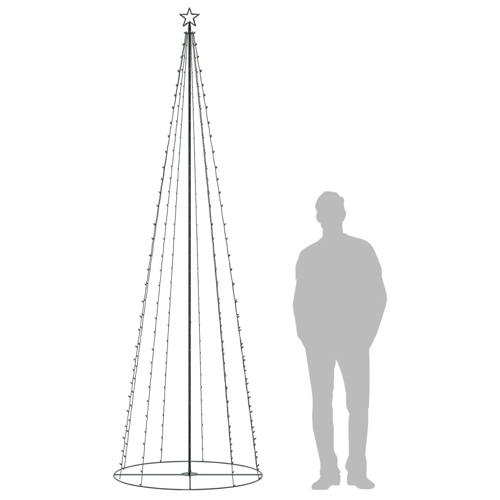 Kegelkerstboom 330 Led's 100X300 Cm Warmwit