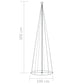 Kegelkerstboom 330 Led's 100X300 Cm Warmwit