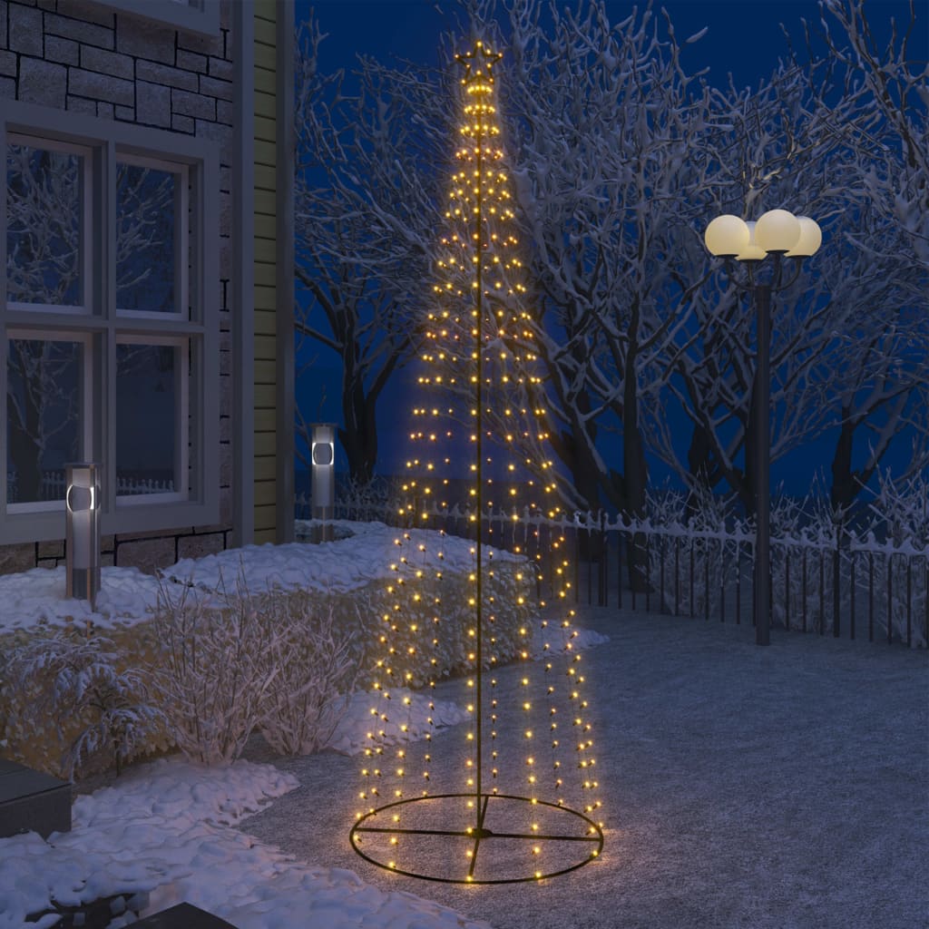 Kegelkerstboom 330 Led's 100X300 Cm Warmwit