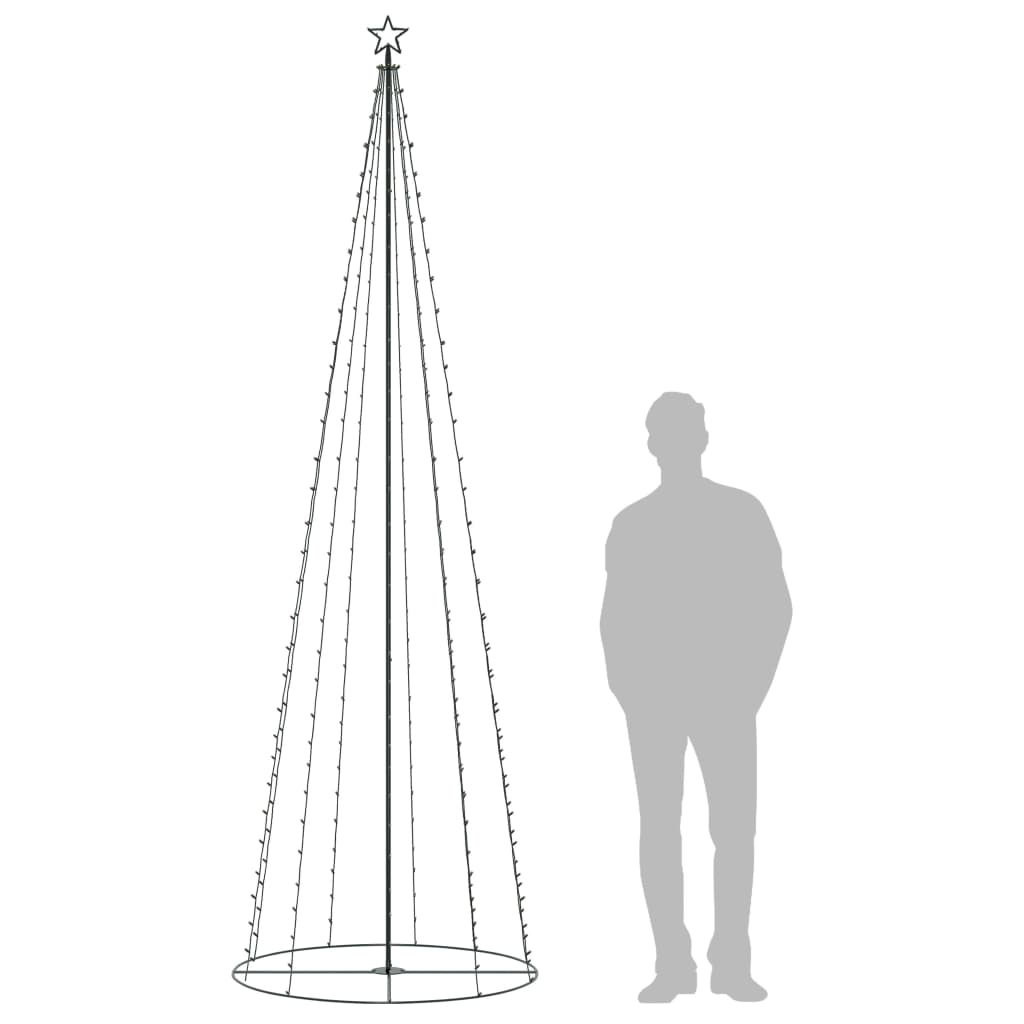 Kegelkerstboom 330 Led's 100X300 Cm Meerkleurig