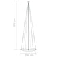 Kegelkerstboom 330 Led's 100X300 Cm Meerkleurig