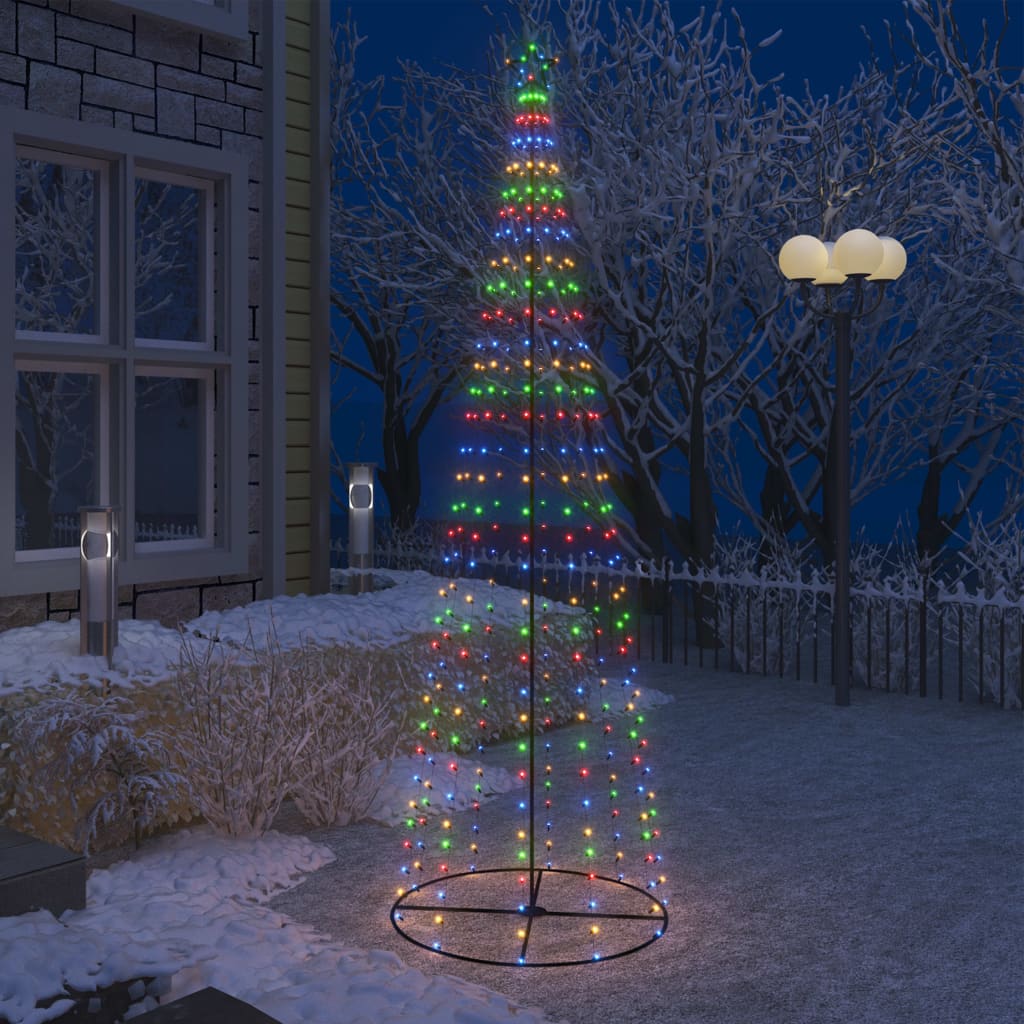 Kegelkerstboom 330 Led's 100X300 Cm Meerkleurig